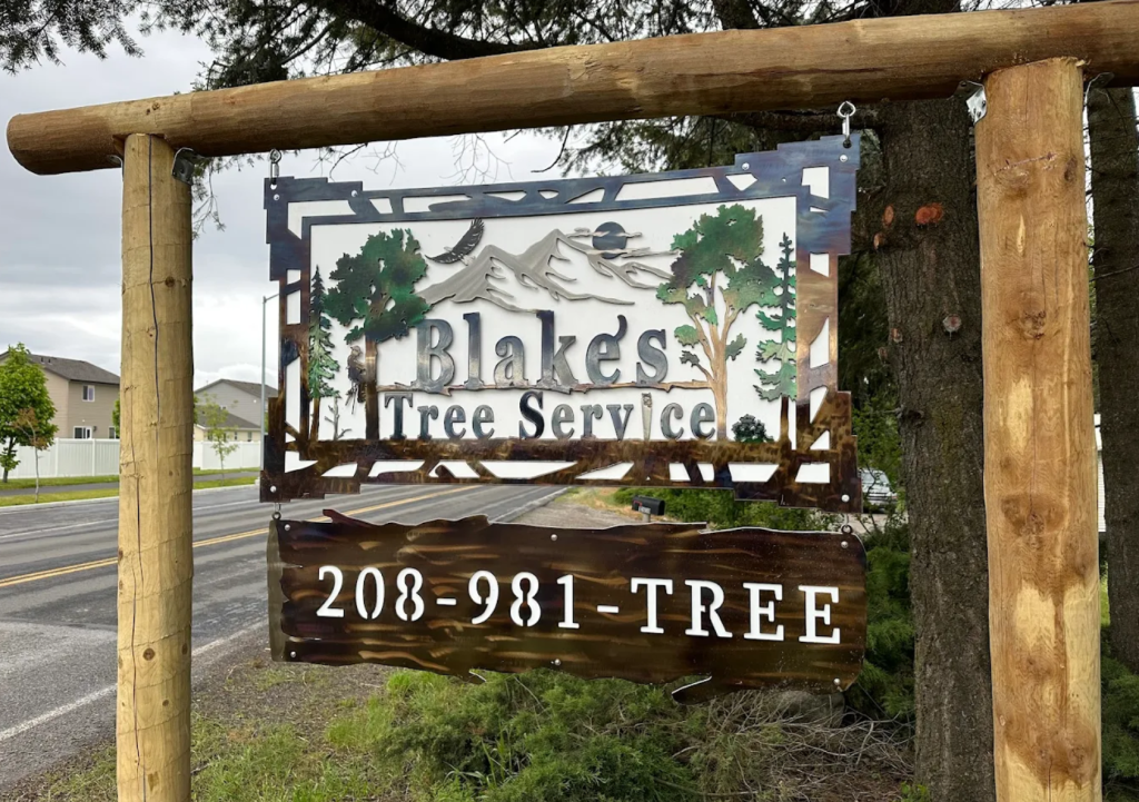 blakes tree service sign